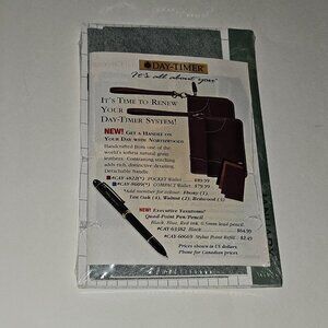 NOS Day-Timer Pocket Work Organizer Address Phone Directory Box Month Dividers